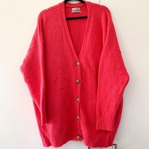 Hot Pink Urban Outfitters Cardigan